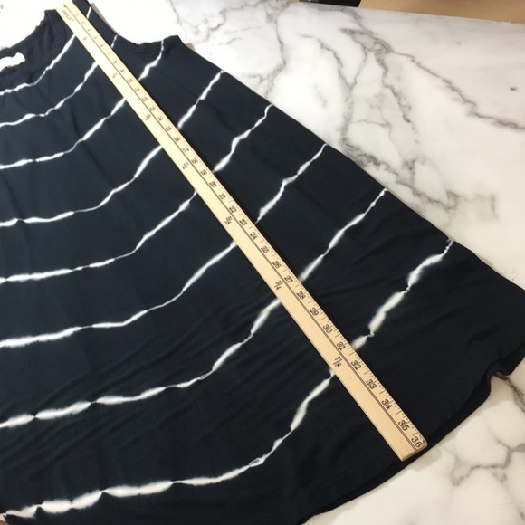 TXS By Thread Supply Vintage Black White Striped Shift Tank‎ Dress Womens Large - Picture 9 of 9